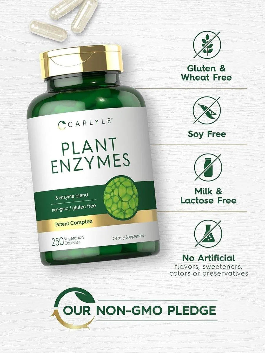 CARLYLE - Carlyle Plant Enzymes 250 Capsulas - The Red Vitamin MX - Suplementos Alimenticios - {{ shop.shopifyCountryName }}