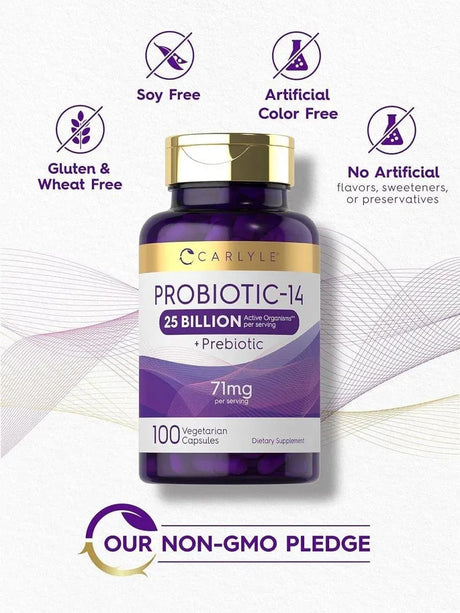 CARLYLE - Carlyle Probiotics 25 Billion CFU 100 Capsulas - The Red Vitamin MX - Suplementos Alimenticios - {{ shop.shopifyCountryName }}