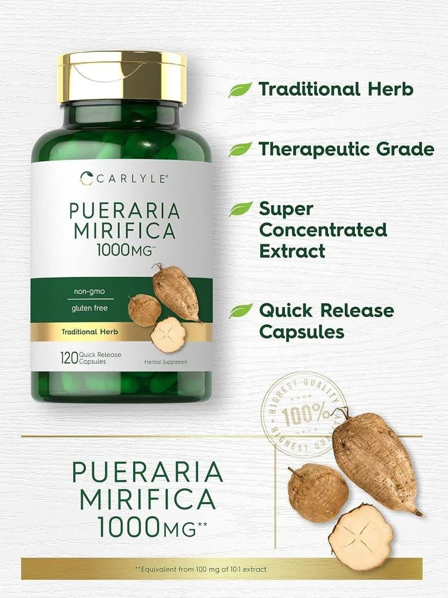 CARLYLE - Carlyle Pueraria Mirifica 1000Mg. 120 Capsulas - The Red Vitamin MX - Suplementos Alimenticios - {{ shop.shopifyCountryName }}