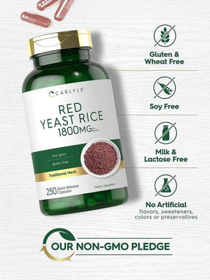 CARLYLE - Carlyle Red Yeast Rice 1800Mg. 250 Capsulas - The Red Vitamin MX - Suplementos Alimenticios - {{ shop.shopifyCountryName }}