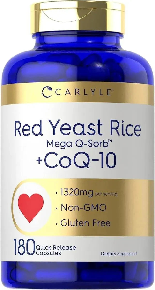 CARLYLE - Carlyle Red Yeast Rice with CoQ10 1320Mg. 180 Capsulas - The Red Vitamin MX - Suplementos Alimenticios - {{ shop.shopifyCountryName }}