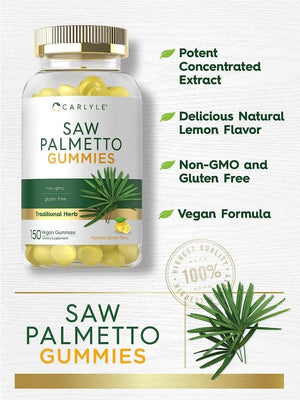 CARLYLE - Carlyle Saw Palmetto Extract 480Mg. 150 Gomitas - The Red Vitamin MX - Suplementos Alimenticios - {{ shop.shopifyCountryName }}