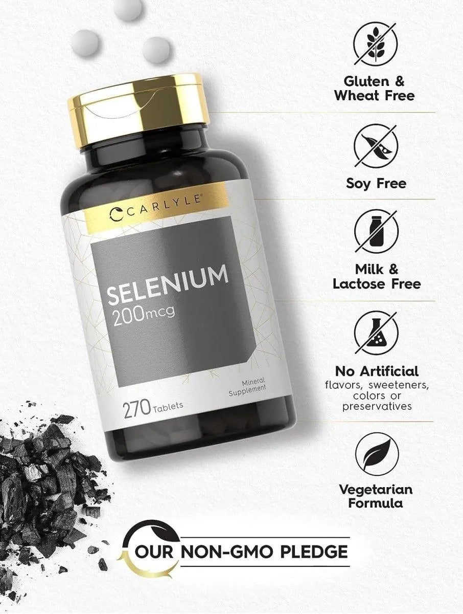 CARLYLE - Carlyle Selenium Supplement 200mcg 270 Tabletas - The Red Vitamin MX - Suplementos Alimenticios - {{ shop.shopifyCountryName }}