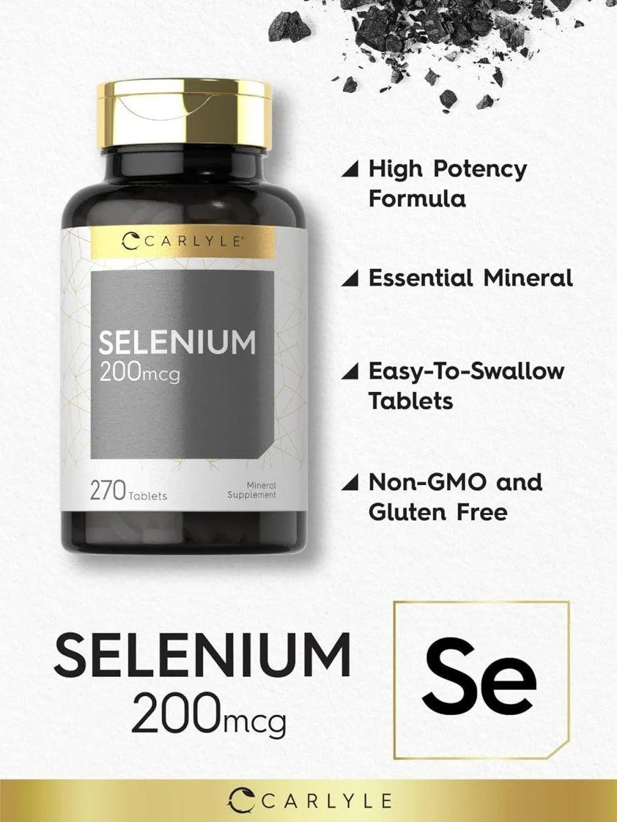 CARLYLE - Carlyle Selenium Supplement 200mcg 270 Tabletas - The Red Vitamin MX - Suplementos Alimenticios - {{ shop.shopifyCountryName }}