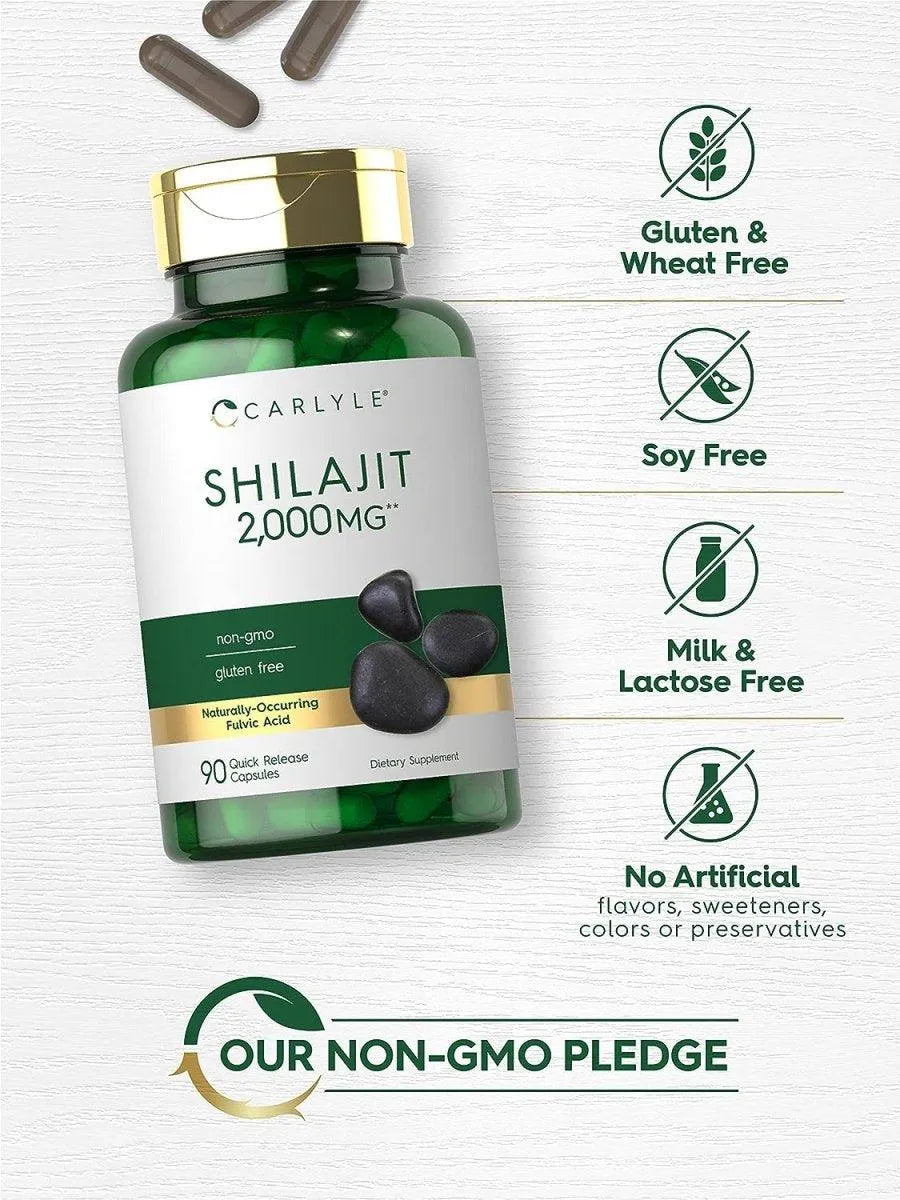 CARLYLE - Carlyle Shilajit 2000Mg. 90 Capsulas - The Red Vitamin MX - Suplementos Alimenticios - {{ shop.shopifyCountryName }}