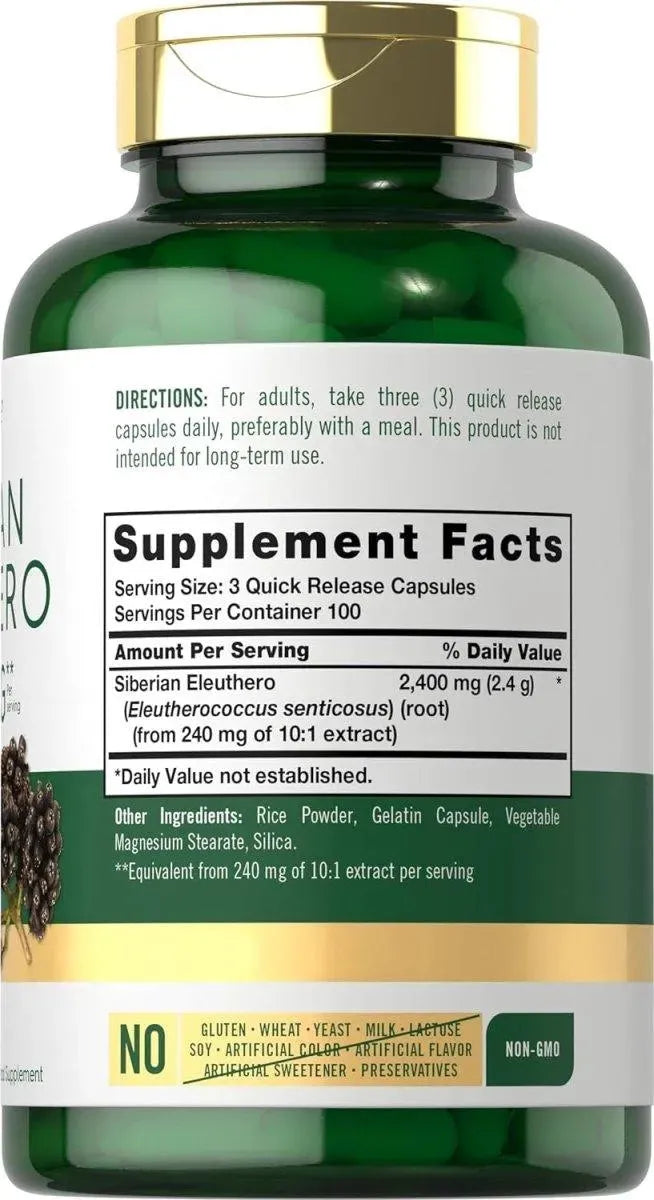 CARLYLE - Carlyle Siberian Eleuthero 2400Mg. 300 Capsulas - The Red Vitamin MX - Suplementos Alimenticios - {{ shop.shopifyCountryName }}