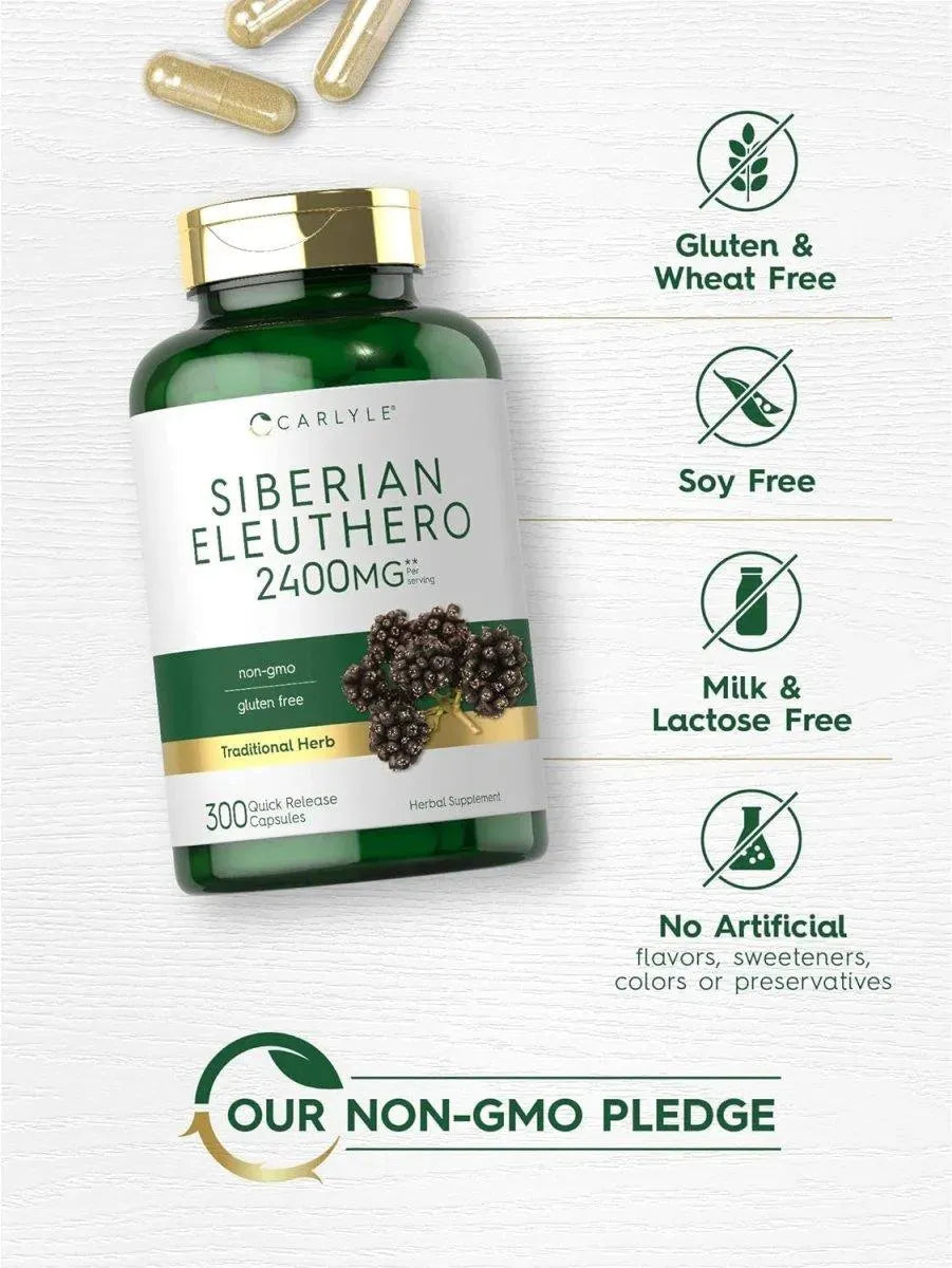 CARLYLE - Carlyle Siberian Eleuthero 2400Mg. 300 Capsulas - The Red Vitamin MX - Suplementos Alimenticios - {{ shop.shopifyCountryName }}