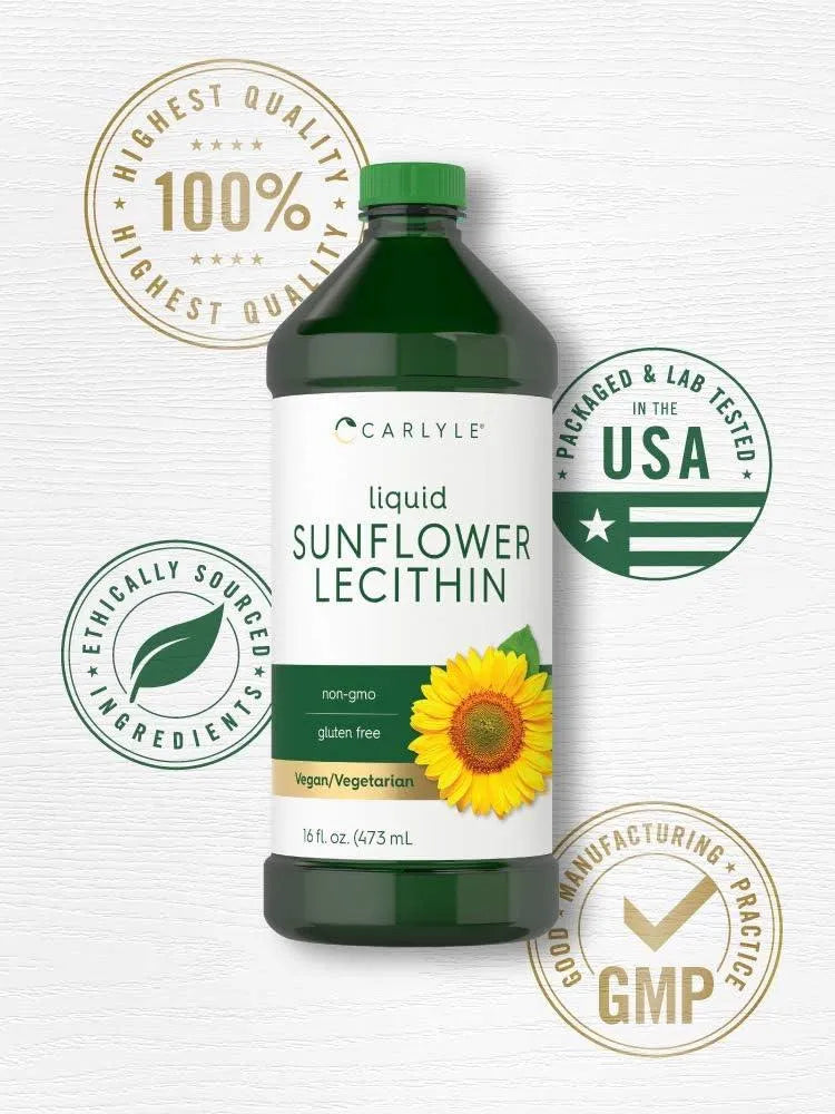 CARLYLE - Carlyle Sunflower Lecithin Liquid 473Ml. 2 Pack - The Red Vitamin MX - Suplementos Alimenticios - {{ shop.shopifyCountryName }}