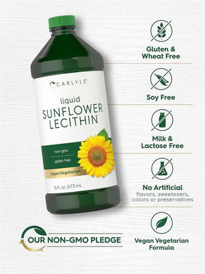 CARLYLE - Carlyle Sunflower Lecithin Liquid 473Ml. 2 Pack - The Red Vitamin MX - Suplementos Alimenticios - {{ shop.shopifyCountryName }}