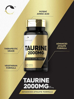 CARLYLE - Carlyle Taurine 2000Mg. 60 Tabletas - The Red Vitamin MX - Suplementos Alimenticios - {{ shop.shopifyCountryName }}