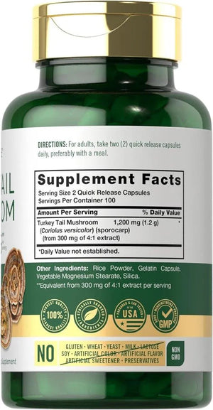 CARLYLE - Carlyle Turkey Tail Mushroom 1200Mg. 200 Capsulas - The Red Vitamin MX - Suplementos Alimenticios - {{ shop.shopifyCountryName }}