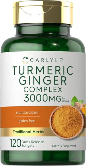 CARLYLE - Carlyle Turmeric and Ginger 3000Mg. 120 Capsulas Blandas - The Red Vitamin MX - Suplementos Alimenticios - {{ shop.shopifyCountryName }}