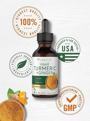 CARLYLE - Carlyle Turmeric and Ginger Drops 59Ml. - The Red Vitamin MX - Suplementos Alimenticios - {{ shop.shopifyCountryName }}