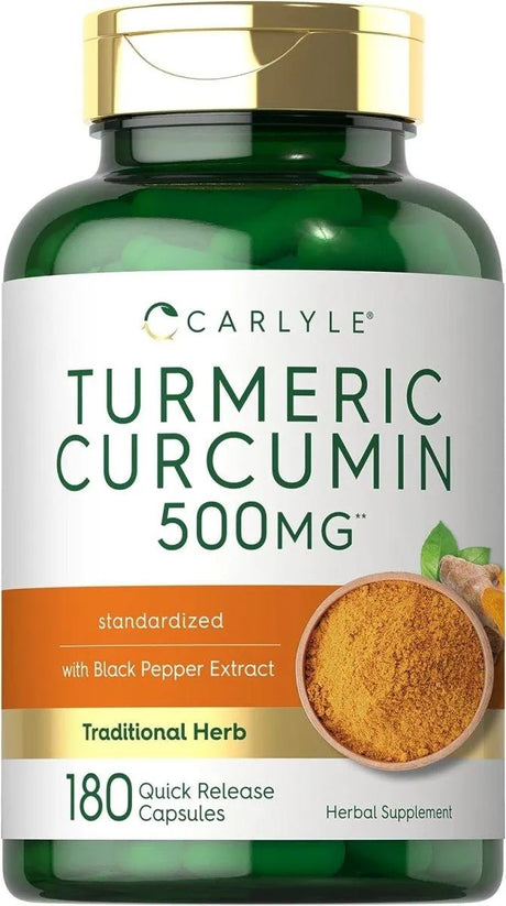 CARLYLE - Carlyle Turmeric Curcumin with Bioperine 500Mg. 180 Capsulas - The Red Vitamin MX - Suplementos Alimenticios - {{ shop.shopifyCountryName }}