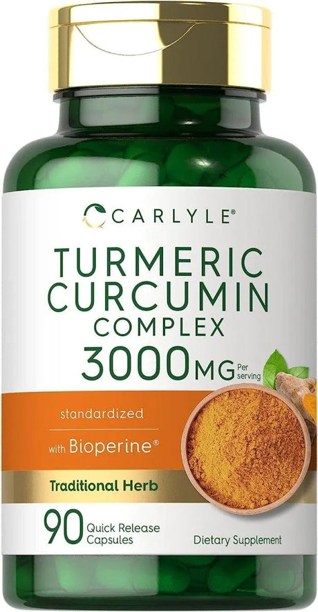 CARLYLE - Carlyle Turmeric Supplement 3000Mg. 90 Capsulas - The Red Vitamin MX - Suplementos Alimenticios - {{ shop.shopifyCountryName }}