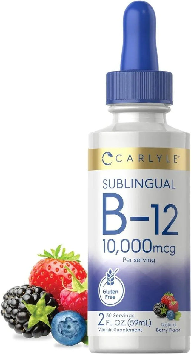 CARLYLE - Carlyle Vitamin B12 Sublingual 10,000mcg 2 Fl.Oz. - The Red Vitamin MX - Suplementos Alimenticios - {{ shop.shopifyCountryName }}