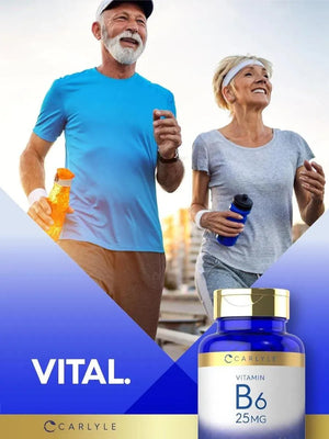 CARLYLE - Carlyle Vitamin B6 25Mg. 250 Tabletas - The Red Vitamin MX - Suplementos Alimenticios - {{ shop.shopifyCountryName }}