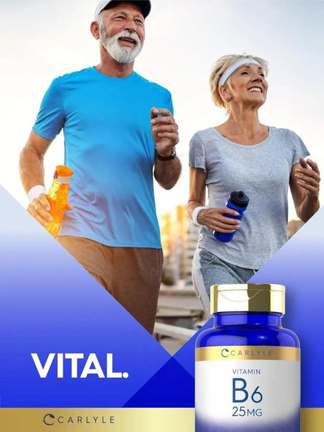 CARLYLE - Carlyle Vitamin B6 25Mg. 250 Tabletas - The Red Vitamin MX - Suplementos Alimenticios - {{ shop.shopifyCountryName }}