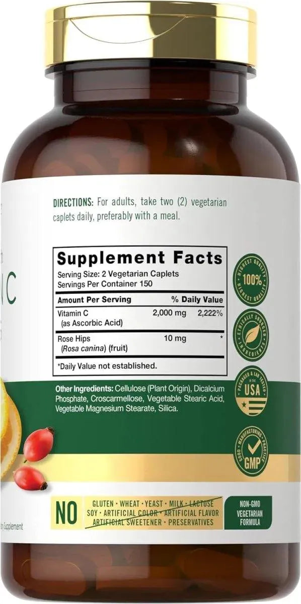 CARLYLE - Carlyle Vitamin C 1000Mg. 300 Tabletas - The Red Vitamin MX - Suplementos Alimenticios - {{ shop.shopifyCountryName }}