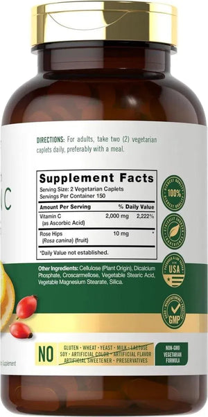 CARLYLE - Carlyle Vitamin C 1000Mg. 300 Tabletas - The Red Vitamin MX - Suplementos Alimenticios - {{ shop.shopifyCountryName }}