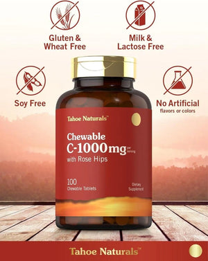 CARLYLE - Carlyle Vitamin C Chewables 1000Mg. 100 Tabletas Masticables - The Red Vitamin MX - Suplementos Alimenticios - {{ shop.shopifyCountryName }}