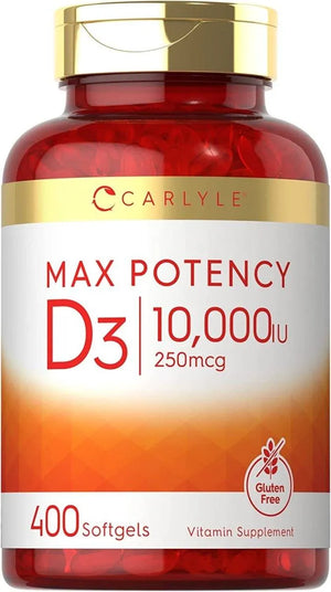 CARLYLE - Carlyle Vitamin D 10,000IU 400 Capsulas Blandas - The Red Vitamin MX - Suplementos Alimenticios - {{ shop.shopifyCountryName }}