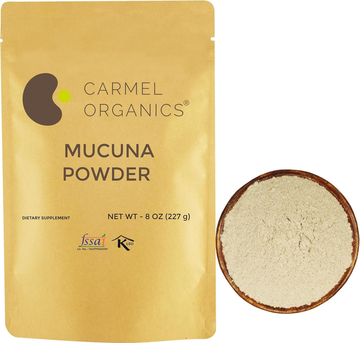 CARMEL ORGANICS - CARMEL ORGANICS Mucuna Pruriens Natural (White) Seeds Powder 227Gr. - The Red Vitamin MX - Suplementos Alimenticios - {{ shop.shopifyCountryName }}