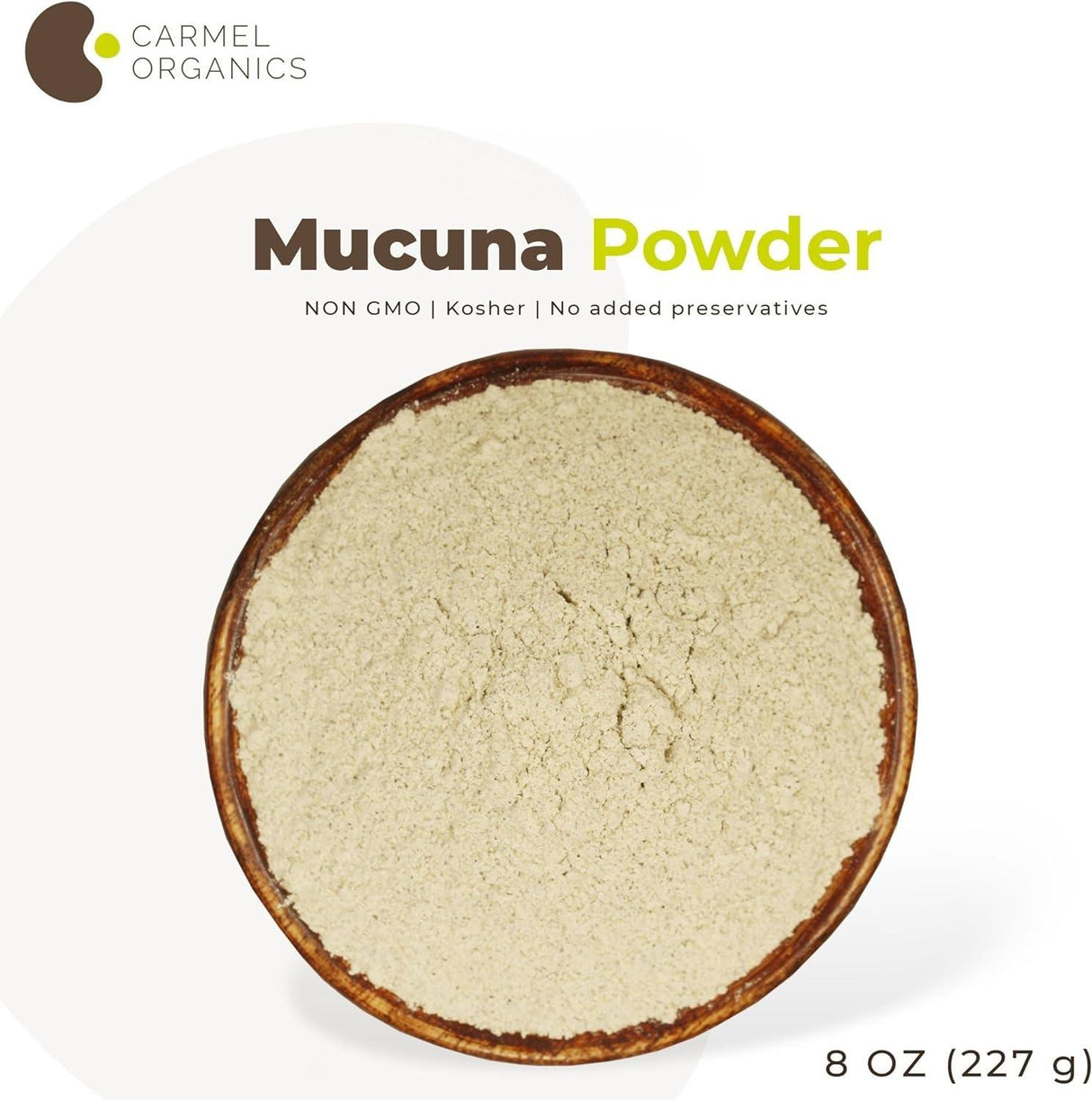 CARMEL ORGANICS - CARMEL ORGANICS Mucuna Pruriens Natural (White) Seeds Powder 227Gr. - The Red Vitamin MX - Suplementos Alimenticios - {{ shop.shopifyCountryName }}