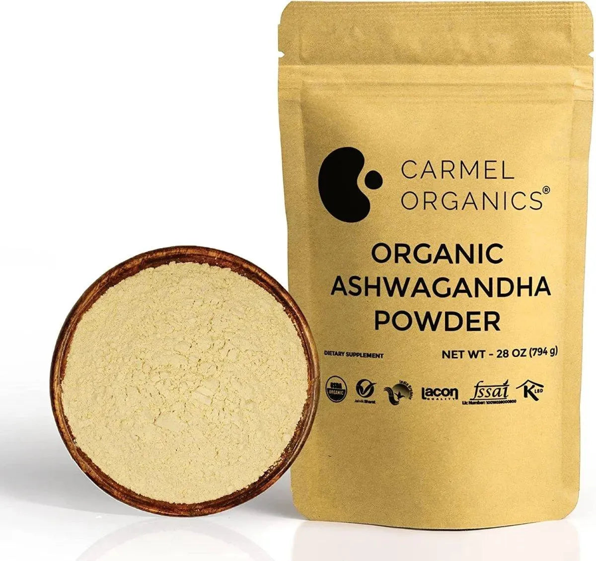 CARMEL ORGANICS - Carmel Organics Organic Ashwagandha Root Powder 1.75Lbs. - The Red Vitamin MX - Suplementos Alimenticios - {{ shop.shopifyCountryName }}