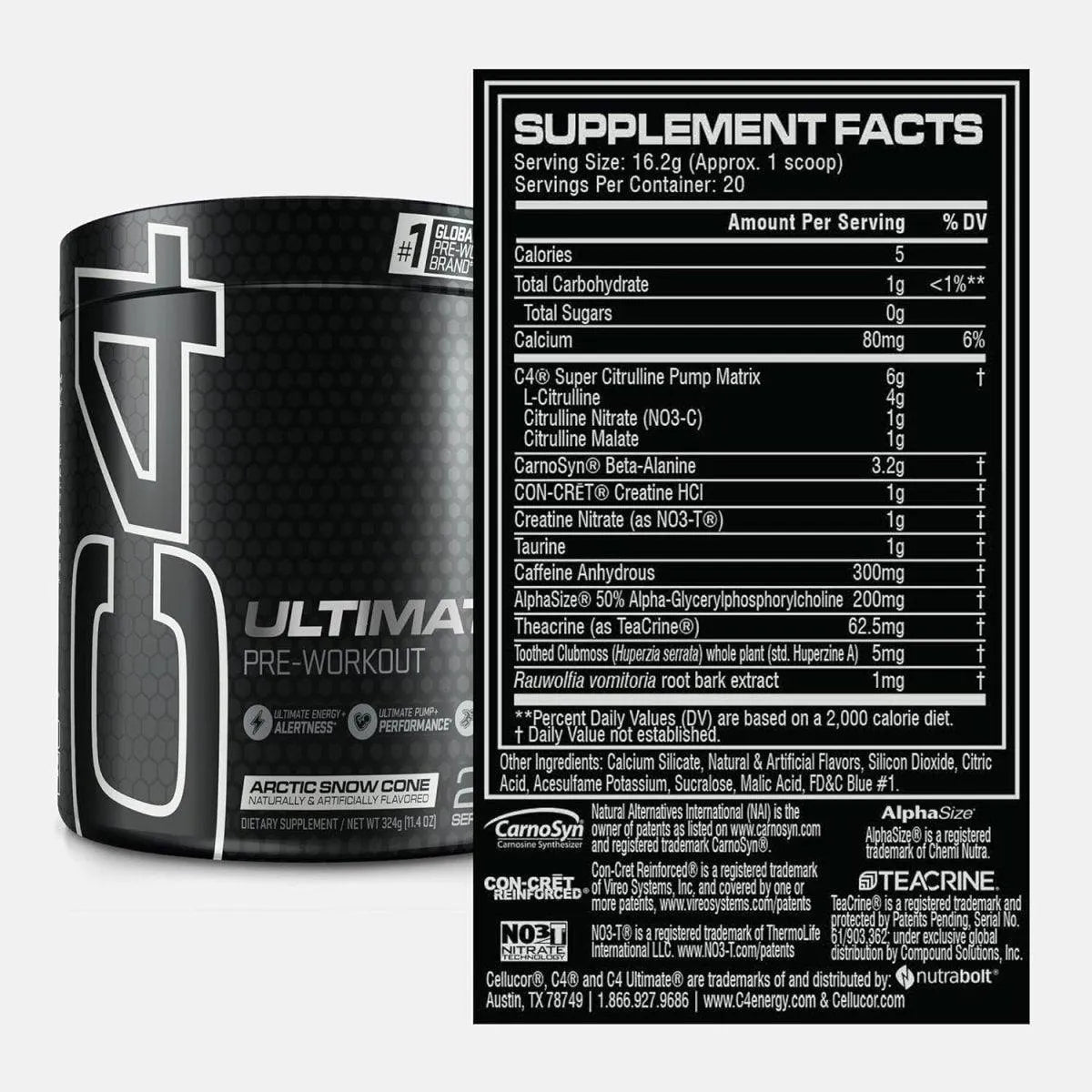 CELLUCOR - Cellucor C4 ULTIMATE Pre Workout Powder 20 Servicios - The Red Vitamin MX - Suplementos Alimenticios - {{ shop.shopifyCountryName }}