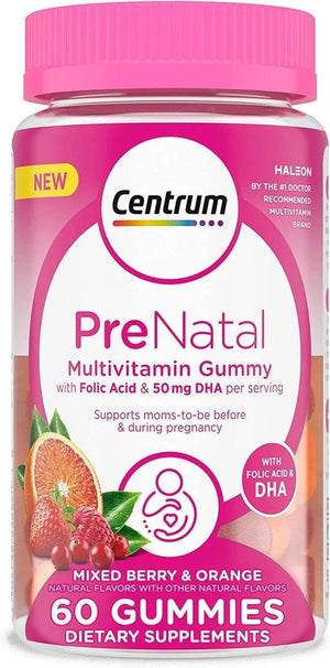 CENTRUM - Centrum Prenatal Multivitamin Gummies with DHA and Folic Acid 60 Gomitas - The Red Vitamin MX - Suplementos Alimenticios - {{ shop.shopifyCountryName }}