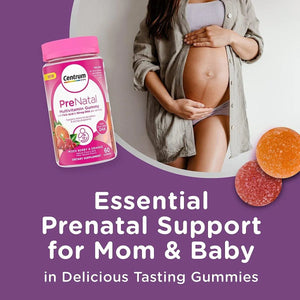 CENTRUM - Centrum Prenatal Multivitamin Gummies with DHA and Folic Acid 60 Gomitas - The Red Vitamin MX - Suplementos Alimenticios - {{ shop.shopifyCountryName }}