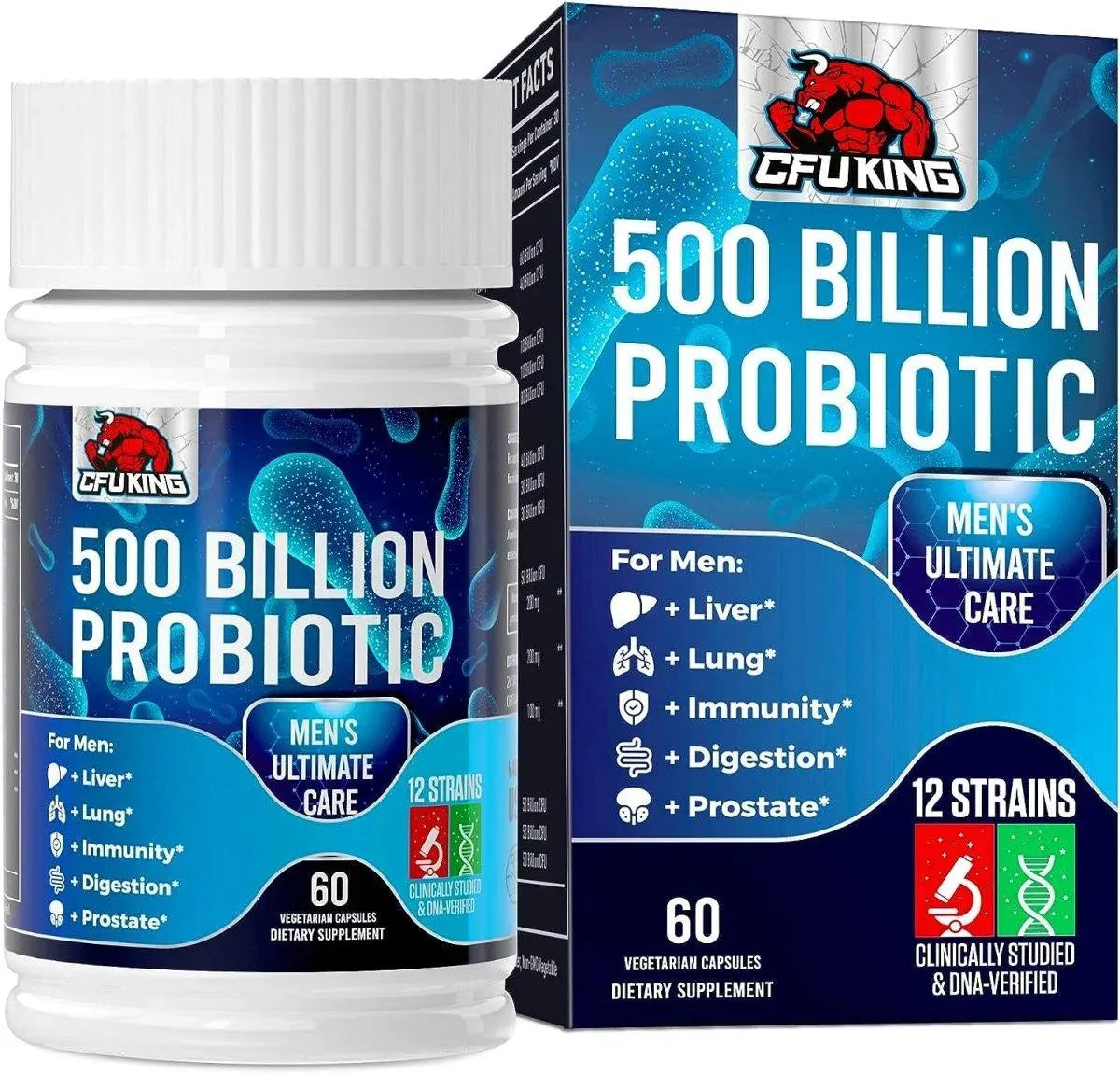 CFUKING - CFUKING Probiotics for Men 500 Billion CFU 60 Capsulas - The Red Vitamin MX - Suplementos Alimenticios - {{ shop.shopifyCountryName }}