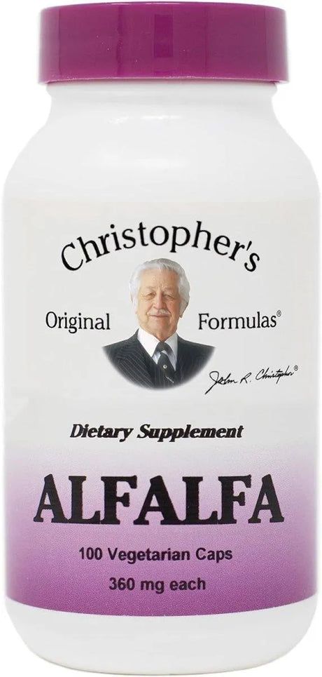 CHRISTOPHER´S - Christopher's Alfalfa Leaves 100 Capsulas - The Red Vitamin MX - Suplementos Alimenticios - {{ shop.shopifyCountryName }}