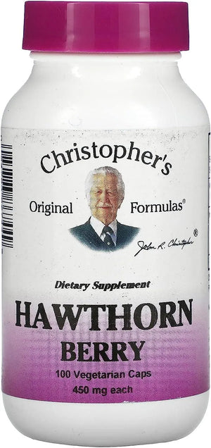 CHRISTOPHER´S - Dr. Christopher's Formula Hawthorn Berry 100 Capsulas - The Red Vitamin MX - Suplementos Alimenticios - {{ shop.shopifyCountryName }}