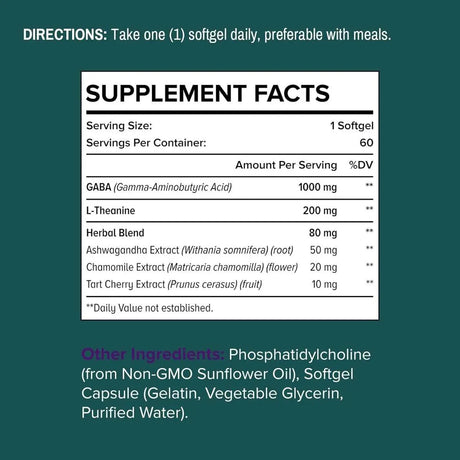 CHRITBUBBLE - ChritBubble Liposomal GABA 1000Mg. with L-Theanine 200Mg. 120 Capsulas Blandas - The Red Vitamin MX - Suplementos Alimenticios - {{ shop.shopifyCountryName }}