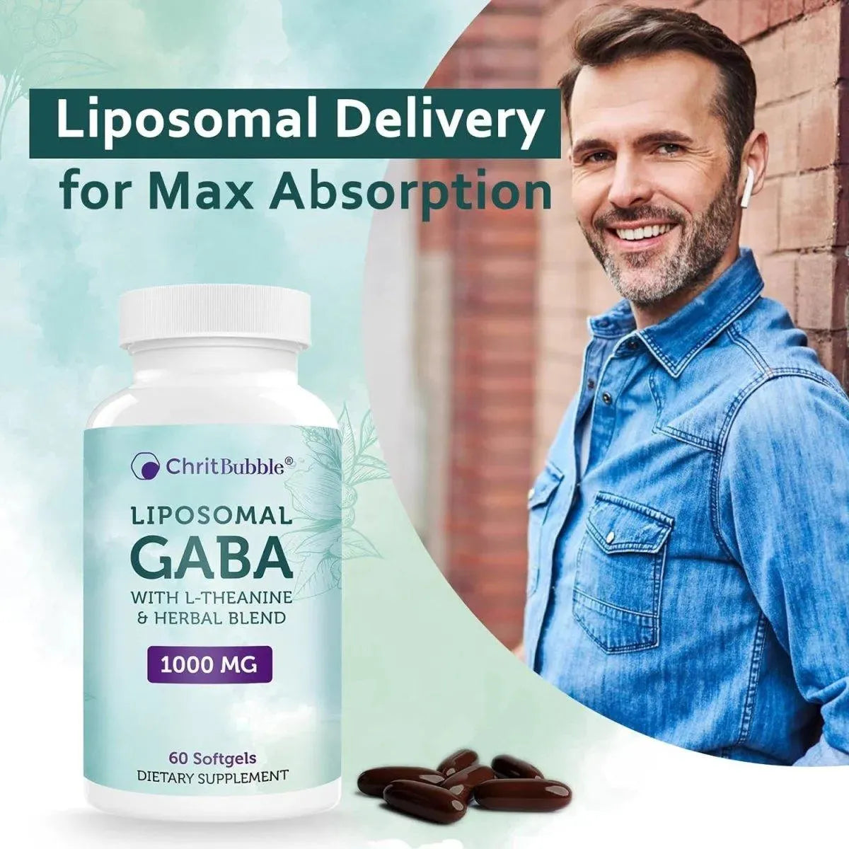 CHRITBUBBLE - ChritBubble Liposomal GABA 1000Mg. with L-Theanine 200Mg. 120 Capsulas Blandas - The Red Vitamin MX - Suplementos Alimenticios - {{ shop.shopifyCountryName }}