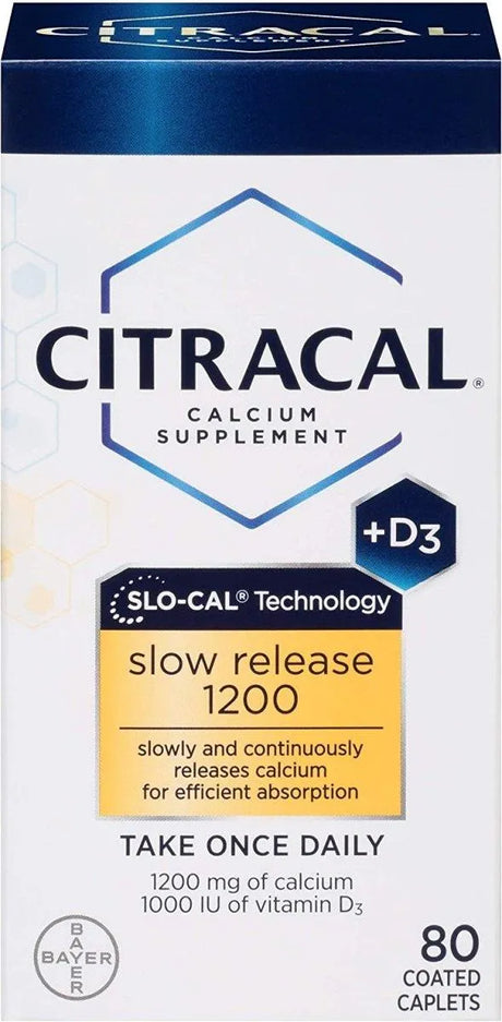 CITRACAL - Citracal Slow Release Calcium 1200Mg. 80 Tabletas - The Red Vitamin MX - Suplementos Alimenticios - {{ shop.shopifyCountryName }}