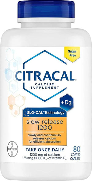 CITRACAL - Citracal Slow Release Calcium 1200Mg. 80 Tabletas - The Red Vitamin MX - Suplementos Alimenticios - {{ shop.shopifyCountryName }}