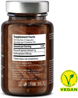 CLAV - CLAV Broccoli Sprout Extract Sulforaphane 60 Capsulas - The Red Vitamin MX - Suplementos Alimenticios - {{ shop.shopifyCountryName }}