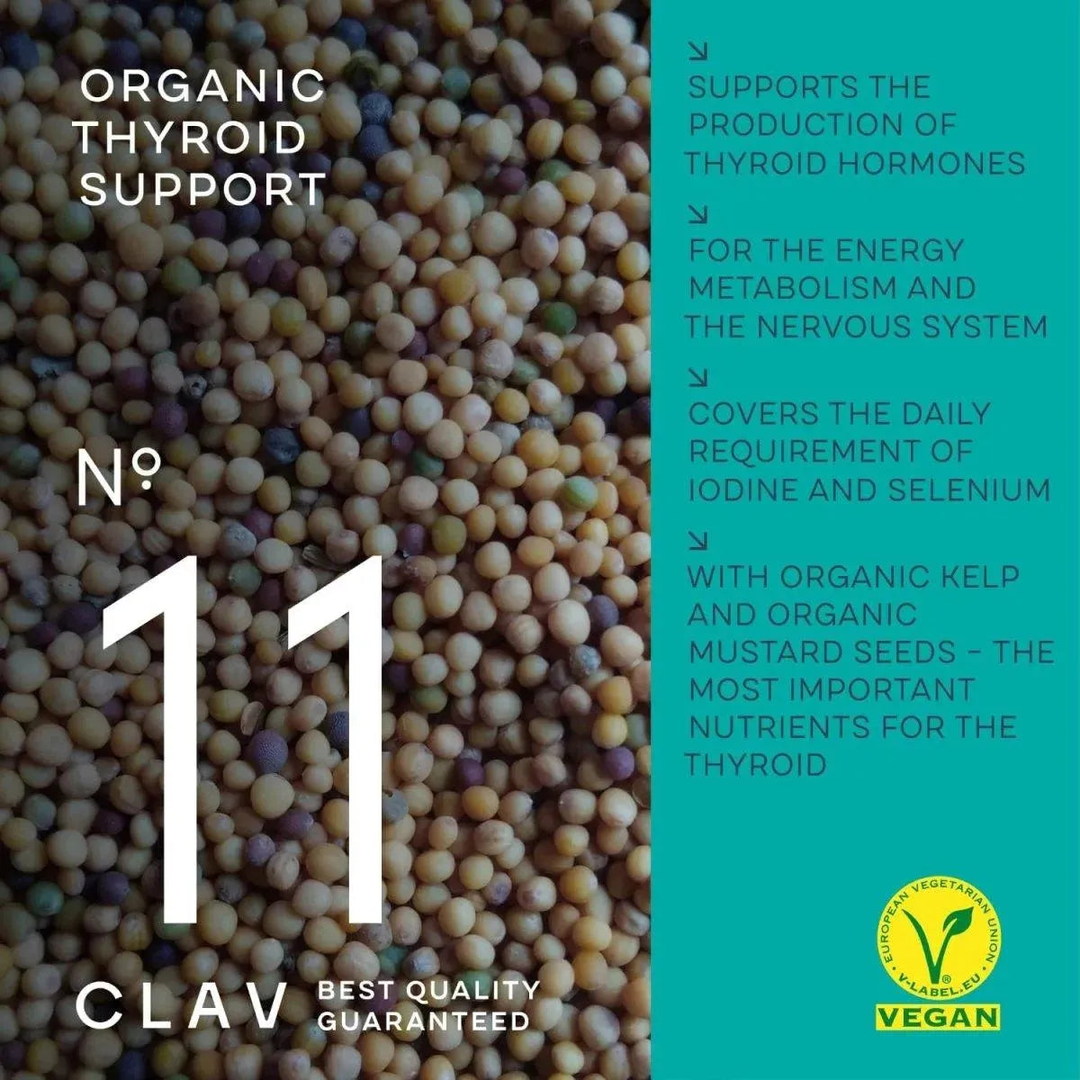 CLAV - CLAV Organic Thyroid Support Supplement with Iodine 120 Capsulas - The Red Vitamin MX - Suplementos Alimenticios - {{ shop.shopifyCountryName }}