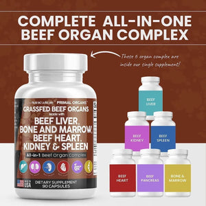 CLEAN NUTRACEUTICALS - Clean Nutraceuticals Grass Fed Beef Liver 3000Mg. All in One Beef Complex 90 Capsulas - The Red Vitamin MX - Suplementos Alimenticios - {{ shop.shopifyCountryName }}