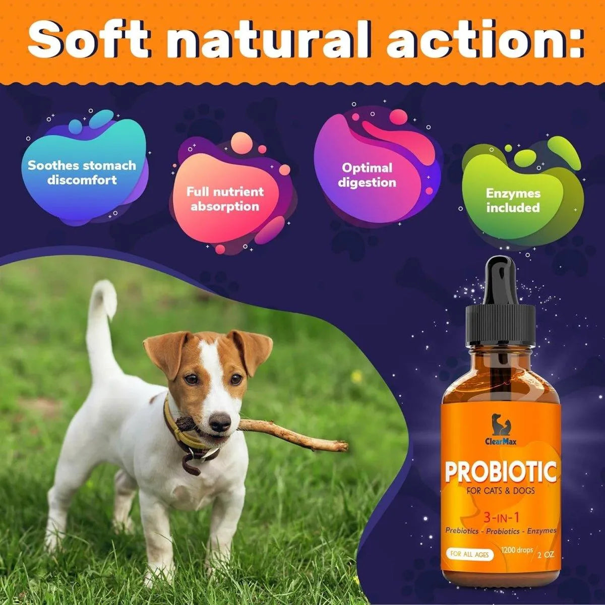 CLEAR MAX - Clear Max Probiotics for Dogs 2 Fl.Oz. - The Red Vitamin MX - Probióticos Para Perros - {{ shop.shopifyCountryName }}