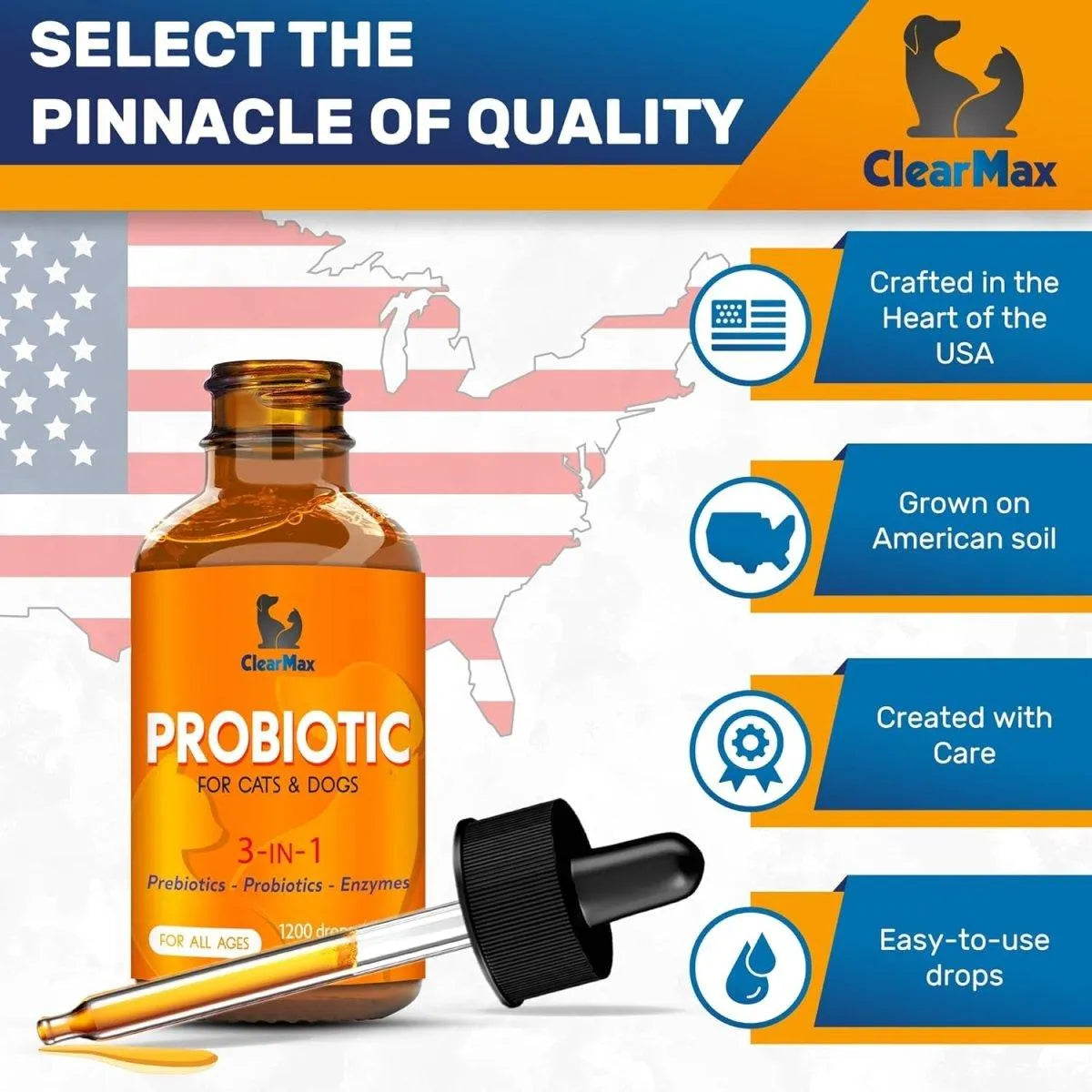 CLEAR MAX - Clear Max Probiotics for Dogs 2 Fl.Oz. - The Red Vitamin MX - Probióticos Para Perros - {{ shop.shopifyCountryName }}