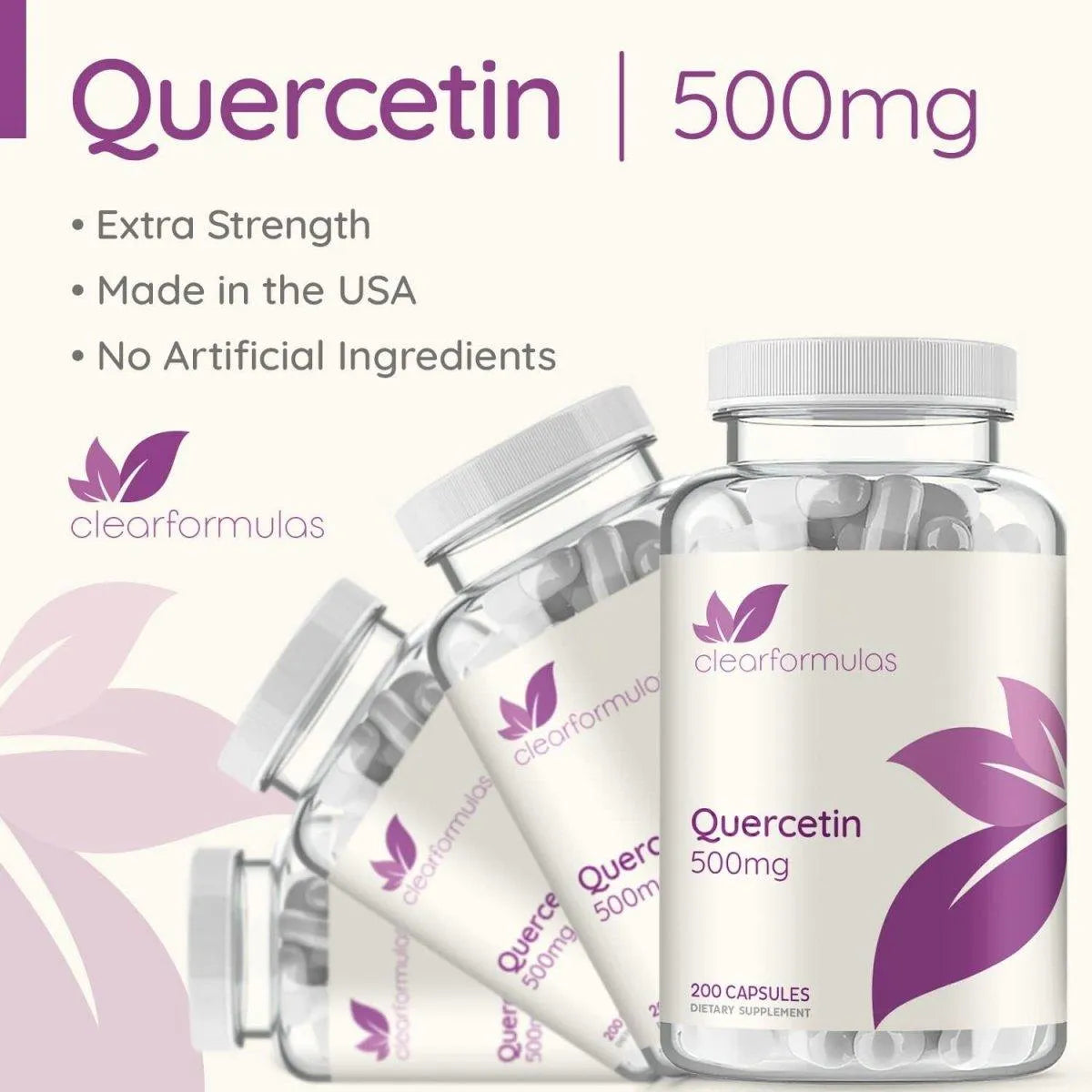 CLEARFORMULAS - ClearFormulas Pure Quercetin 500Mg. Supplement 200 Capsulas - The Red Vitamin MX - Suplementos Alimenticios - {{ shop.shopifyCountryName }}