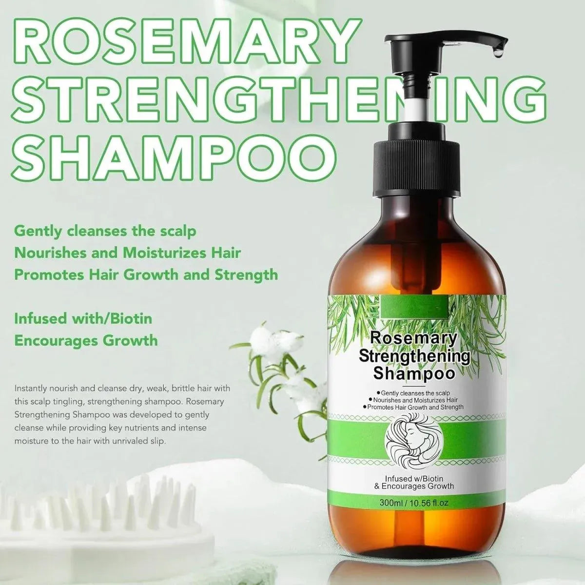 CLOXENY - CLOXENY Rosemary Shampoo for Hair Growth 300Ml. - The Red Vitamin MX - Shampoo Para Cabello - {{ shop.shopifyCountryName }}