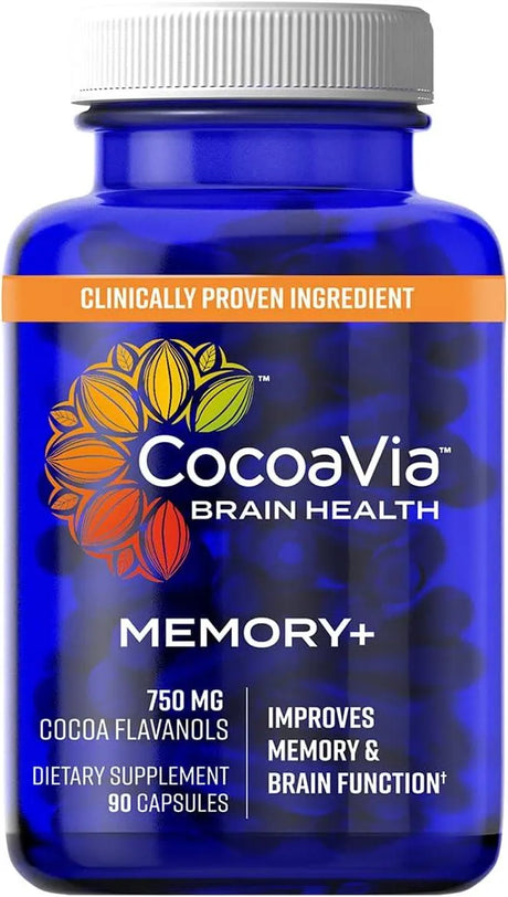 COCOAVIA - CocoaVia Memory+ Brain Supplement 90 Capsulas - The Red Vitamin MX - Suplementos Alimenticios - {{ shop.shopifyCountryName }}