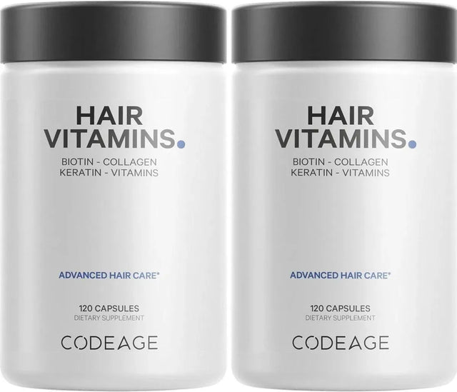 CODEAGE - Codeage Hair Vitamins 120 Capsulas 2 Pack - The Red Vitamin MX - Suplementos Alimenticios - {{ shop.shopifyCountryName }}