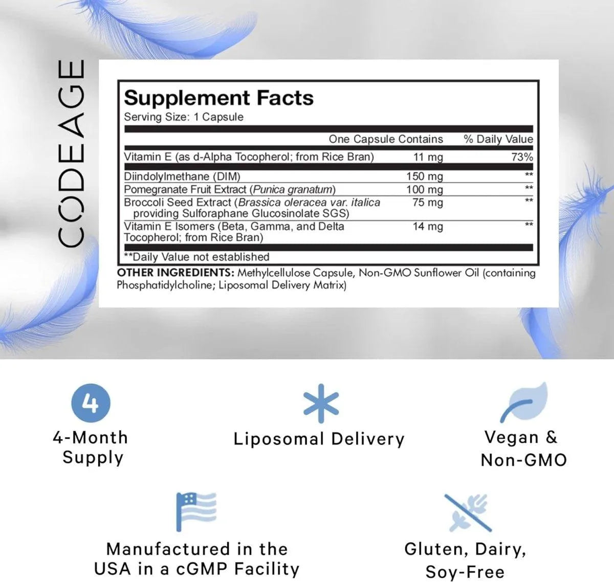 CODEAGE - Codeage Liposomal DIM 120 Capsulas - The Red Vitamin MX - Suplementos Alimenticios - {{ shop.shopifyCountryName }}