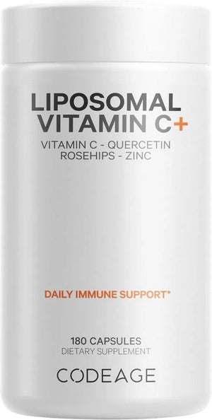 CODEAGE - Codeage Liposomal Vitamin C 1500Mg. 180 Capsulas - The Red Vitamin MX - Suplementos Alimenticios - {{ shop.shopifyCountryName }}